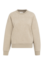 YAYA Heavy Sweatshirt in Oxford Tan Brown by YAYA