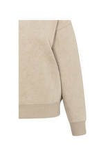 YAYA Heavy Sweatshirt in Oxford Tan Brown by YAYA