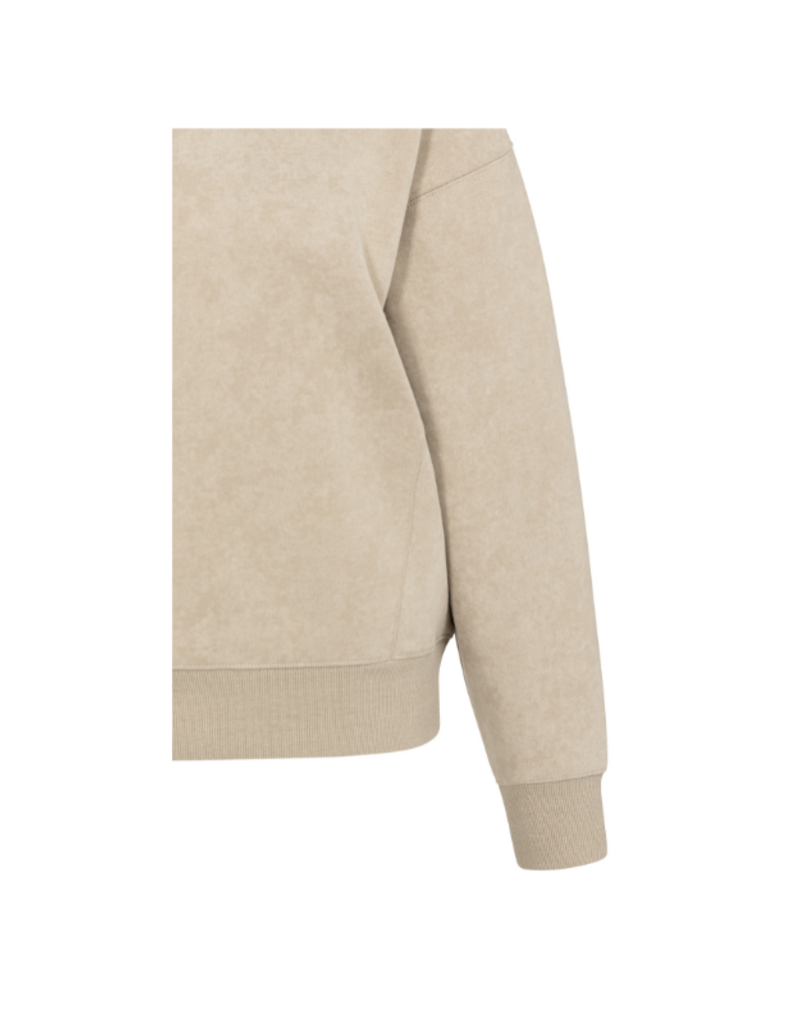 YAYA Heavy Sweatshirt in Oxford Tan Brown by YAYA
