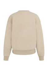 YAYA Heavy Sweatshirt in Oxford Tan Brown by YAYA