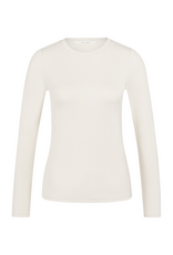 YAYA Heavy Long Sleeve T-Shirt in Birch Beige by YAYA