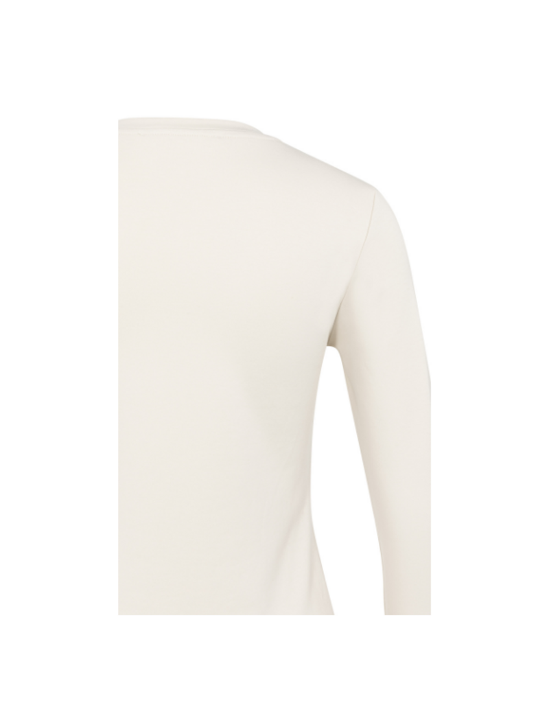 YAYA Heavy Long Sleeve T-Shirt in Birch Beige by YAYA