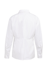 YAYA A-Line Poplin Blouse in Pure White by YAYA