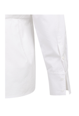 YAYA A-Line Poplin Blouse in Pure White by YAYA