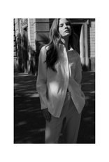 YAYA A-Line Poplin Blouse in Pure White by YAYA