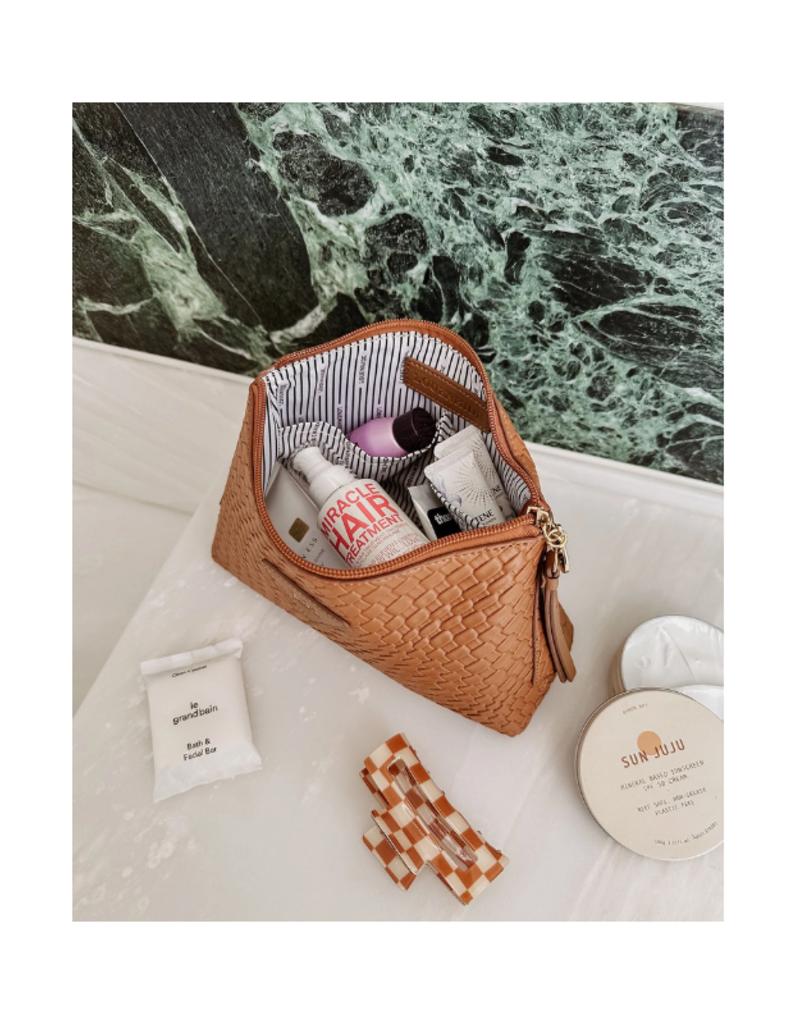 Louenhide Carlo Makeup Bag in Caramel by Louenhide