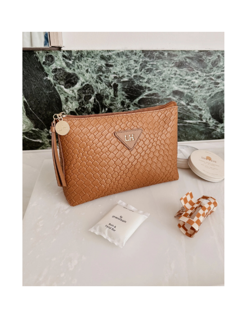 Louenhide Carlo Makeup Bag in Caramel by Louenhide