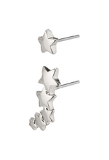 PILGRIM Ava Star Earrings Silver by Pilgrim