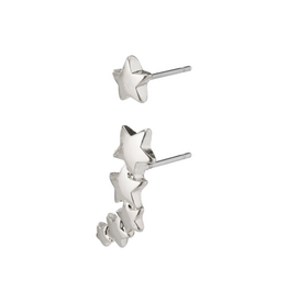 PILGRIM Ava Star Earrings Silver by Pilgrim