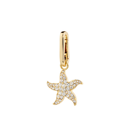 PILGRIM Starfish Charm Pendant Gold by Pilgrim