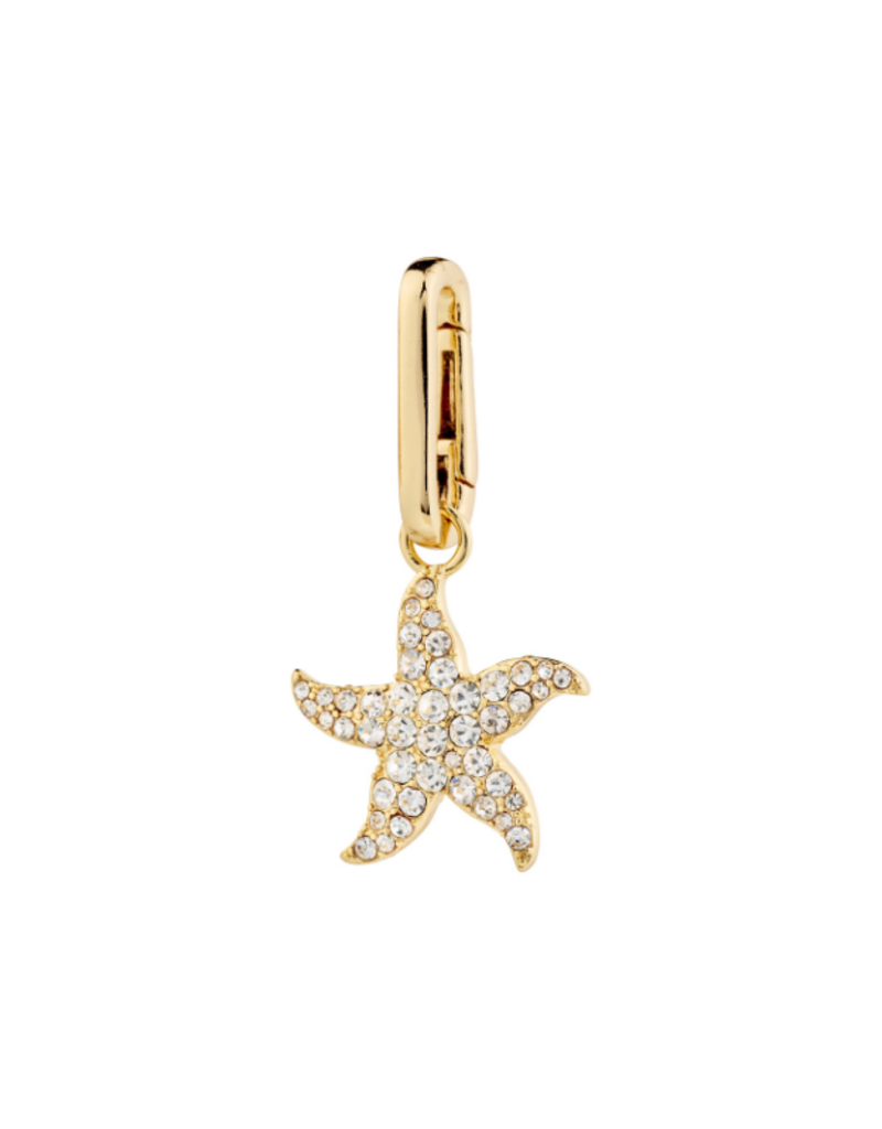 PILGRIM Starfish Charm Pendant Gold by Pilgrim