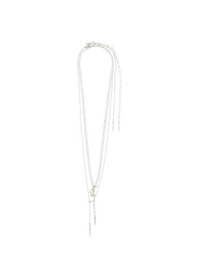 PILGRIM Breeze Necklace 2-in-1 Silver by Pilgrim