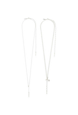 PILGRIM Breeze Necklace 2-in-1 Silver by Pilgrim