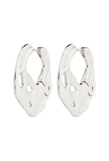 PILGRIM Dawn Hoop Earrings in Silver by Pilgrim