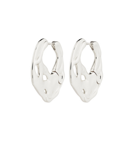 PILGRIM Dawn Hoop Earrings in Silver by Pilgrim