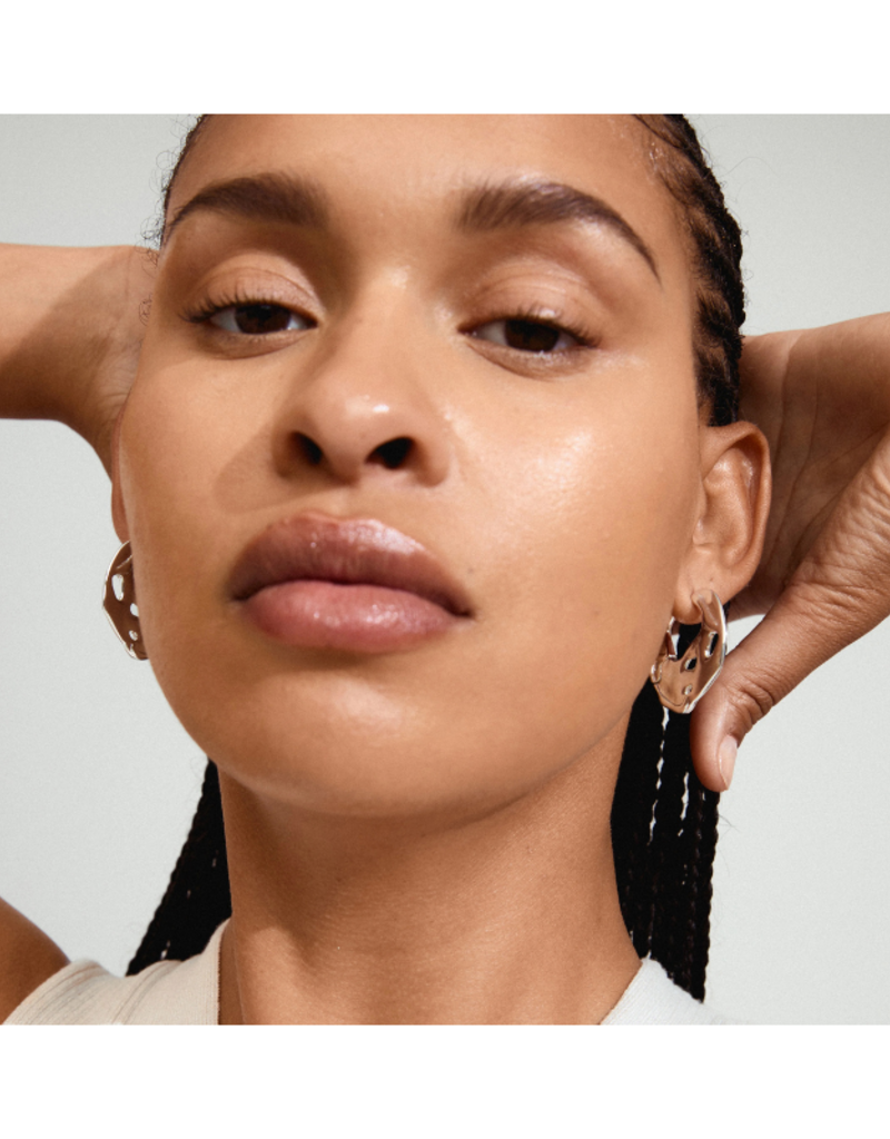 PILGRIM Dawn Hoop Earrings in Silver by Pilgrim