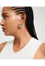 PILGRIM Dawn Hoop Earrings in Silver by Pilgrim