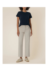 Kut from the Kloth Charlotte High Rise Wide Leg Raw in Ecru by Kut from the Kloth