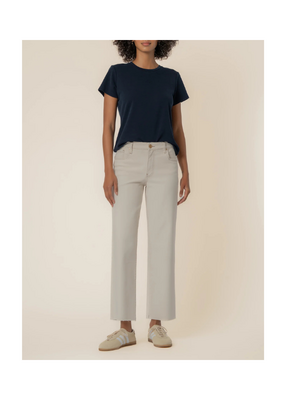 Kut from the Kloth Charlotte High Rise Wide Leg Raw in Ecru by Kut from the Kloth