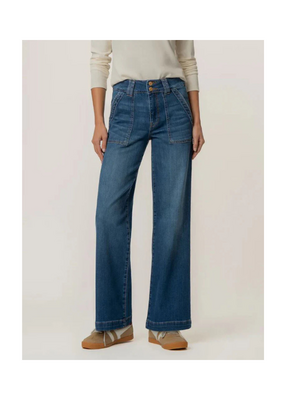 Kut from the Kloth Jodi High Rise Straight Porkchop Pocket in Humanitarian by Kut from the Kloth