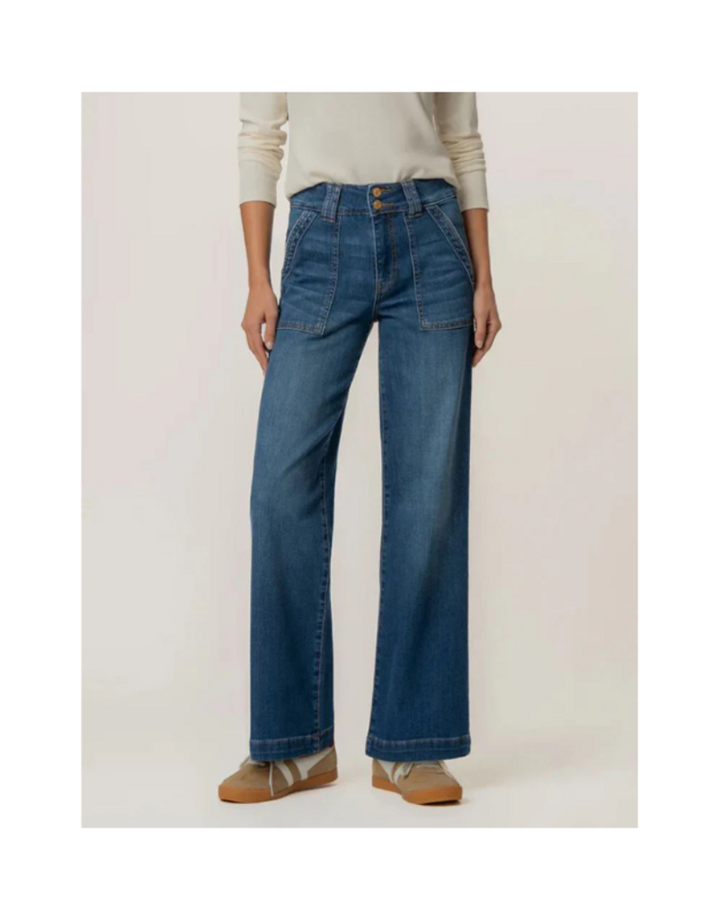 Kut from the Kloth Jodi High Rise Straight Porkchop Pocket in Humanitarian by Kut from the Kloth