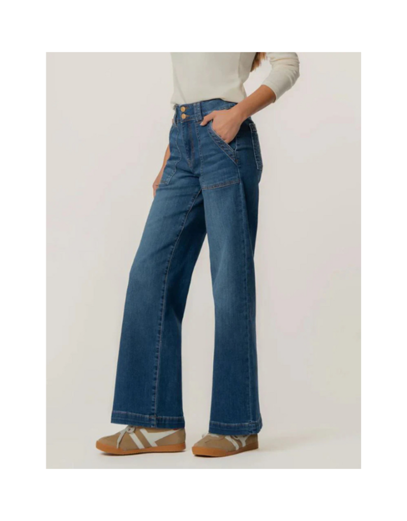 Kut from the Kloth Jodi High Rise Straight Porkchop Pocket in Humanitarian by Kut from the Kloth