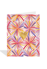 Halfpenny Postage Gold Heart Card