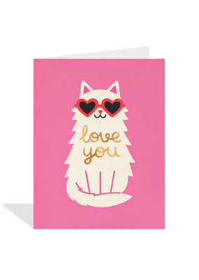 Halfpenny Postage Cat Sunnies Card