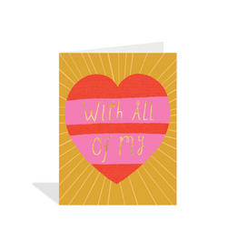 Halfpenny Postage All My Heart Card