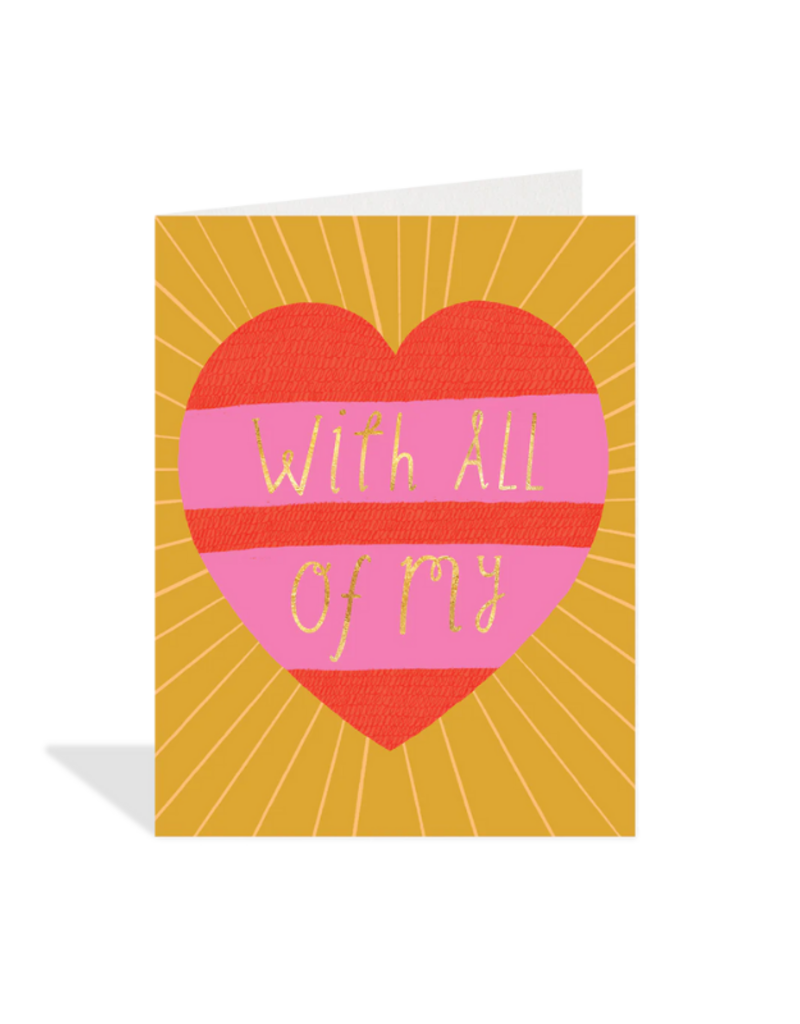 Halfpenny Postage All My Heart Card