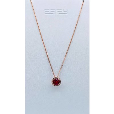 Pendant Effy Ruby Diamond 14K 18" Chain Pendant Effy Ruby Diamond 14K 18" Chain