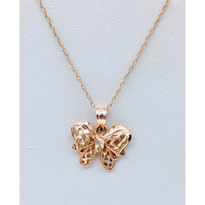 Pendant Butterfly 14K 18" Chain Pendant Butterfly 14K 18" Chain
