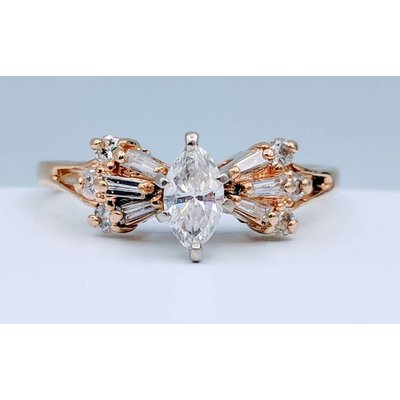 Ring Marquise Diamond Engagement Sz8 Ring Marquise Diamond Engagement Sz8