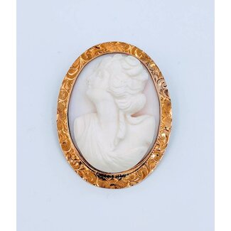 Pendant Cam Pnk Hd Carved 10ky 218100030