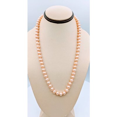 Necklace Pink Cultured Pearl 14K 17" Necklace Pink Cultured Pearl 14K 17"