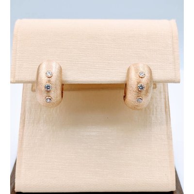 Earrings Huggies Bezel Dias 14ky 218100005 Earrings Huggies Bezel Dias 14ky 218100005