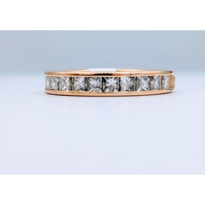 Ring Channel Princess 1.12CTW 18kt SZ 7.5 Ring Channel Princess 1.12CTW 18kt SZ 7.5