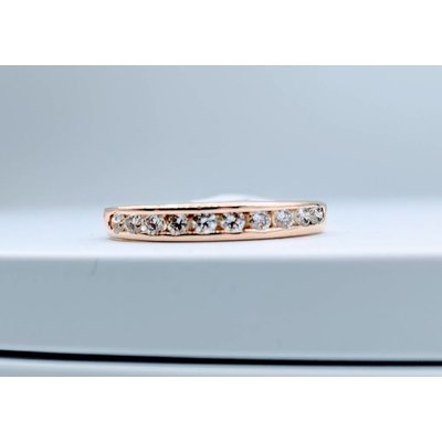 Ring Channel Band 1/3ctw Round 14kt SZ 7.5 Ring Channel Band 1/3ctw Round 14kt SZ 7.5