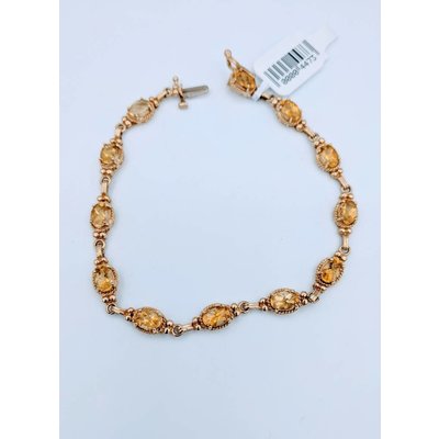 Bracelet Citrine 14K 7.5" Bracelet Citrine 14K 7.5"