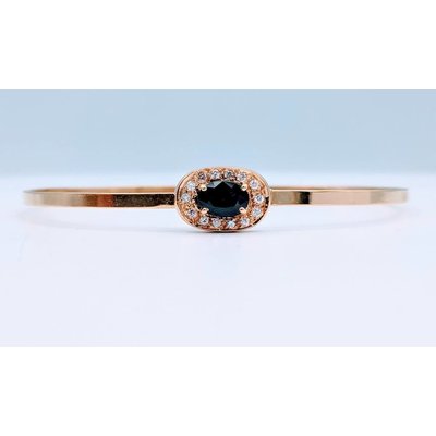 Bracelet Bangle Sapphire and Diamond 14KY 218100206 Bracelet Bangle Sapphire and Diamond 14KY 218100206
