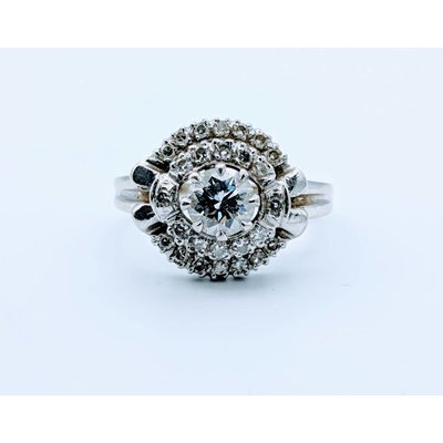 Ring Diamond Cocktail 14K SZ 5 418110011 v Ring Diamond Cocktail 14K SZ 5 418110011 v