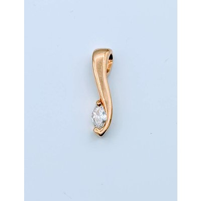 Pendant Diamond Solitaire .25ct Marq 14k 418110083 Pendant Diamond Solitaire .25ct Marq 14k 418110083