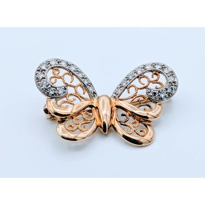 Brooch Diamond Butterfly 18K 41810007 v Brooch Diamond Butterfly 18K 41810007 v
