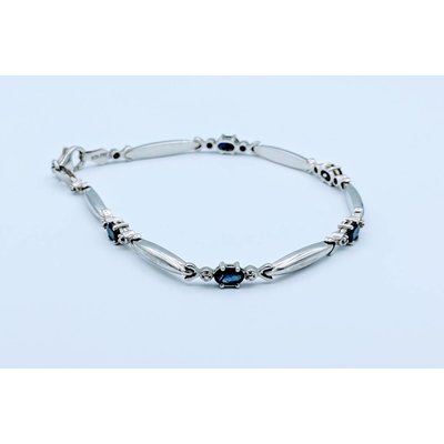 Bracelet Sapphire Diamond 10k 7.5" 418110046 Bracelet Sapphire Diamond 10k 7.5" 418110046