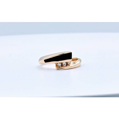 Ring Onyx Diamond 14k Sz 5.5 418110142 Ring Onyx Diamond 14k Sz 5.5 418110142