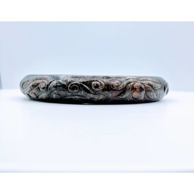Carved Jade Bangle Bracelet Carved Jade Bangle Bracelet