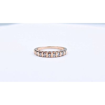 Ring Diamond Band 14K SZ 5.5 118120019 Ring Diamond Band 14K SZ 5.5 118120019