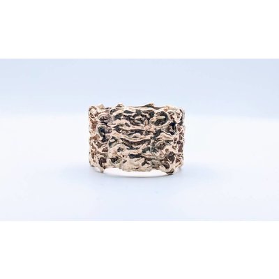 Ring Nugget 14ky Sz9 14mm 419010304 Ring Nugget 14ky Sz9 14mm 419010304