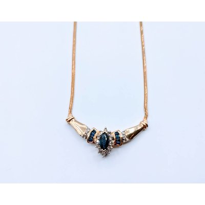 Necklace Sapphire & Dia 14ky 419010249 Necklace Sapphire & Dia 14ky 419010249