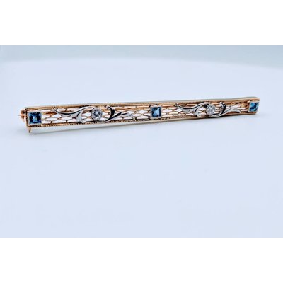 Pendant Spinel & Dia Vintage 14ky 419010263 Pendant Spinel & Dia Vintage 14ky 419010263